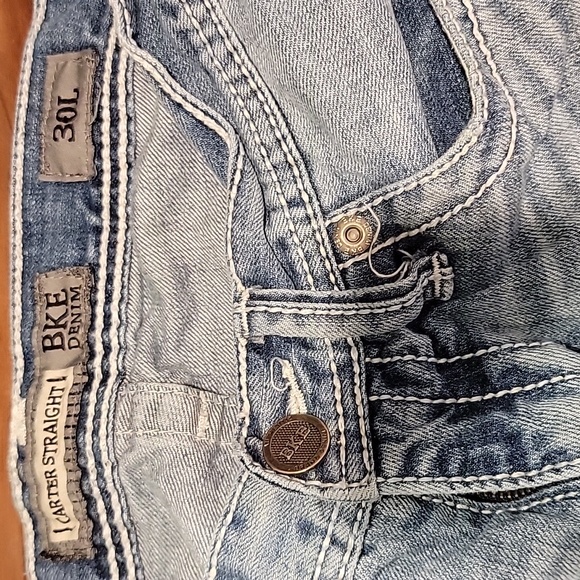 BKE Denim Straight Jeans EUC 30L 100% Cotton - Picture 3 of 4